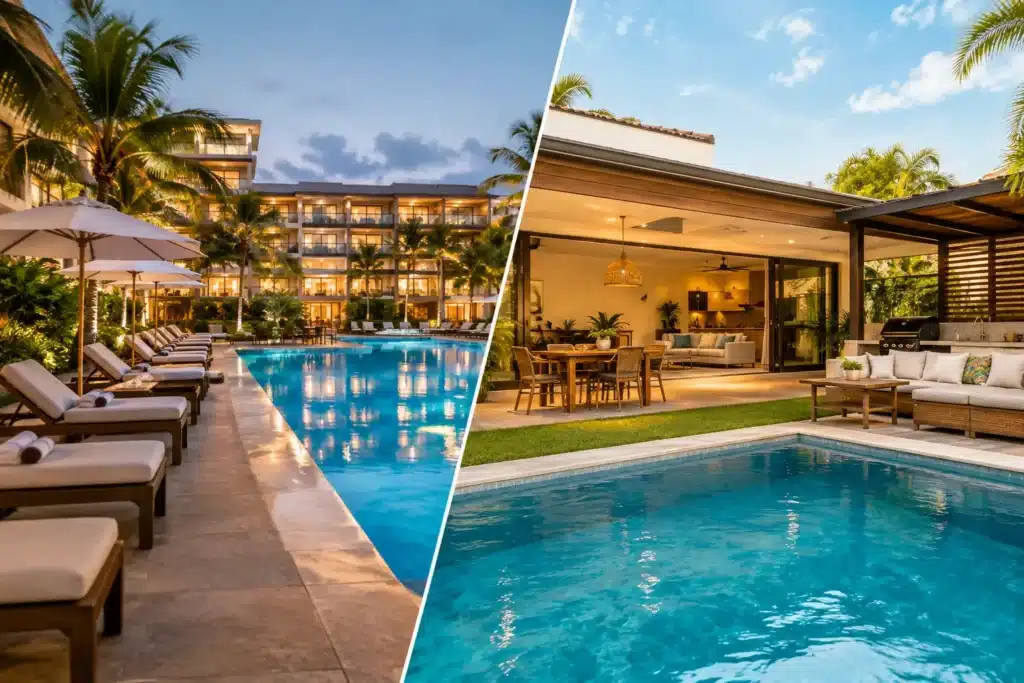 Hotel versus casa privada: ¿qué conviene más?